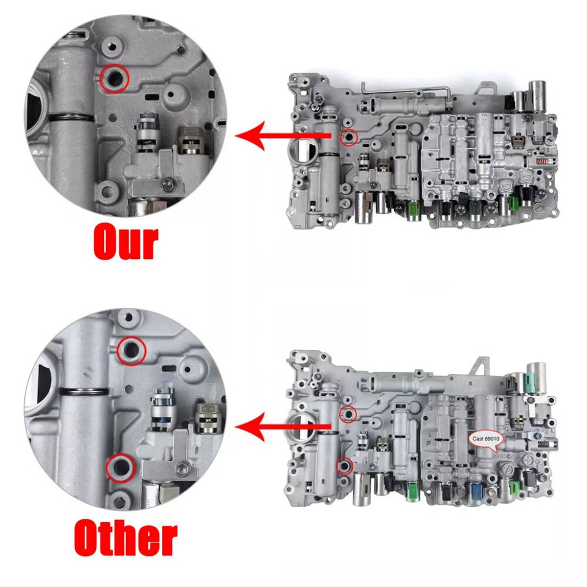 Bethesda Industrial Transmission Valve Body w/ Solenoids for 2007-UP Toyota TUNDRA Cast 8870 AB60E