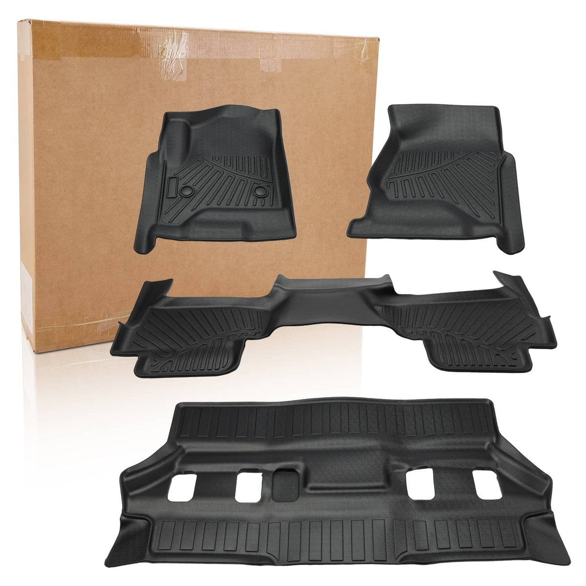 Bethesda Industrial All Weather 4Pcs/Set Floor Mats Liner For 2015-2020 Chevrolet Tahoe / GMC Yukon