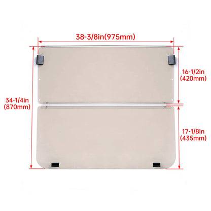 Bethesda Industrial For Yamaha G22 2003-2006 Tinted Folding Windshield Golf Cart Windscreen