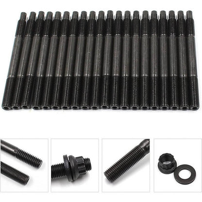 Bethesda Industrial Black Cylinder Head Stud Kit For 97-03 Chevy LS1 LQ9 LS6 4.8L 5.3L 6.0L Engines