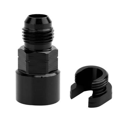 Bethesda Industrial Black 8 AN Fuel Adapter Fitting to 3/8 GM Quick Connect LS W/ Thread Female
