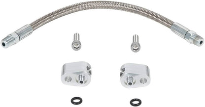 Bethesda Industrial For LS LS1 Throttle Body Bypass Coolant Steam Port Crossover Hose Braided Kit