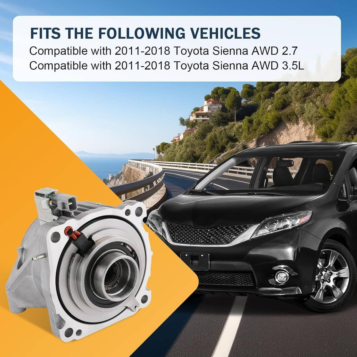 Bethesda Industrial For 2011-18 TOYOTA Sienna Rear Differential Viscous Coupler Coupling 41303-28013