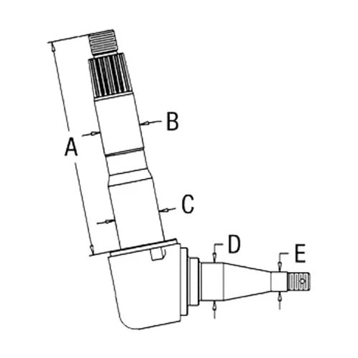 Bethesda Industrial Spindle - Right Hand/Left Hand fits Ford 6640 7740 E9NN3105CB