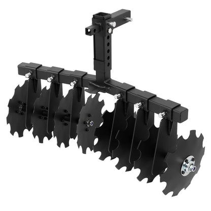 Bethesda Industrial 34" Disc Plow Harrow w/ 2-inch Receiver Hitch 8-blade disc For Tractor ATV UTV