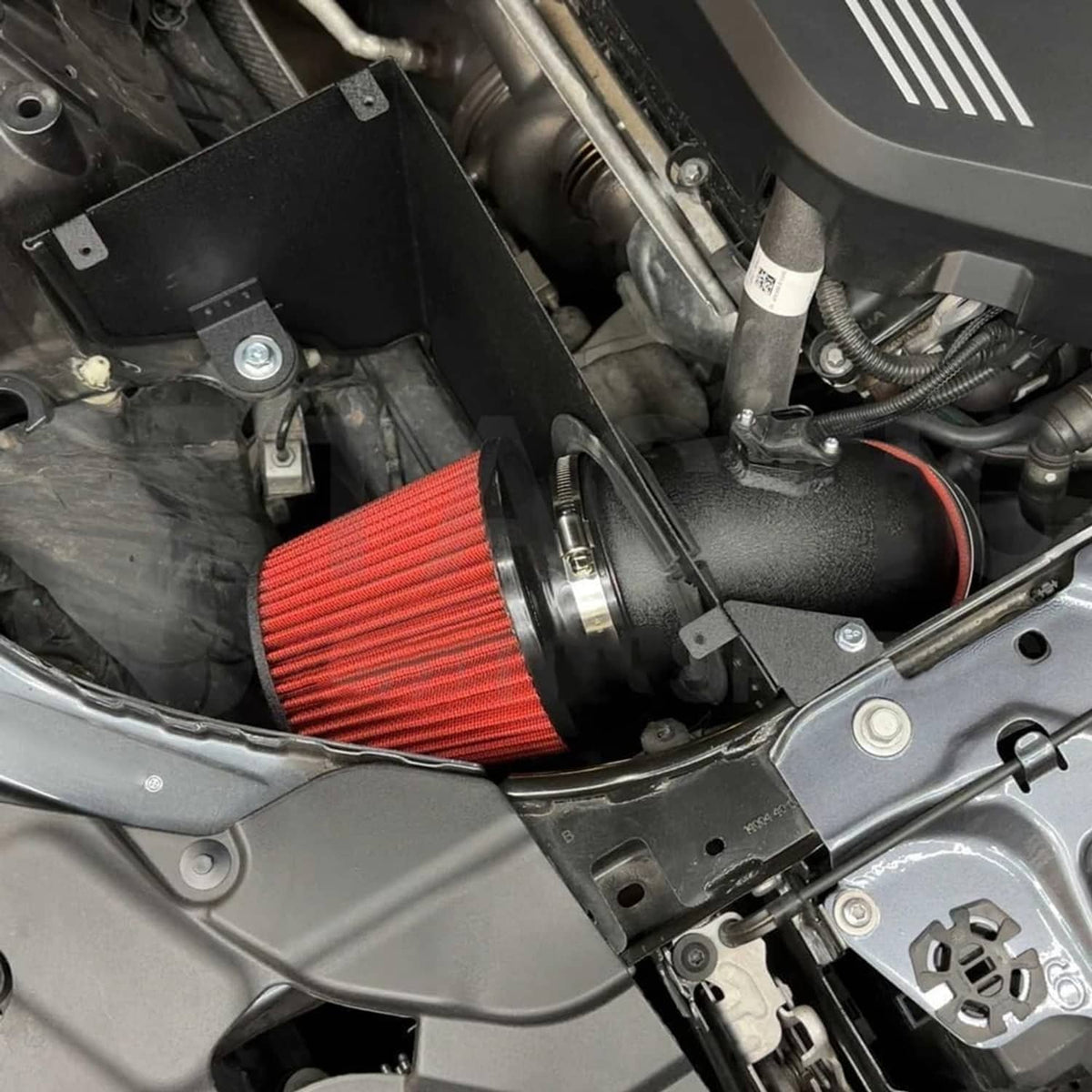 Bethesda Industrial 4" Cold Air Intake System Kit w/Red Filter For BMW 2019+ M340i G20 G21 B58 3.0L