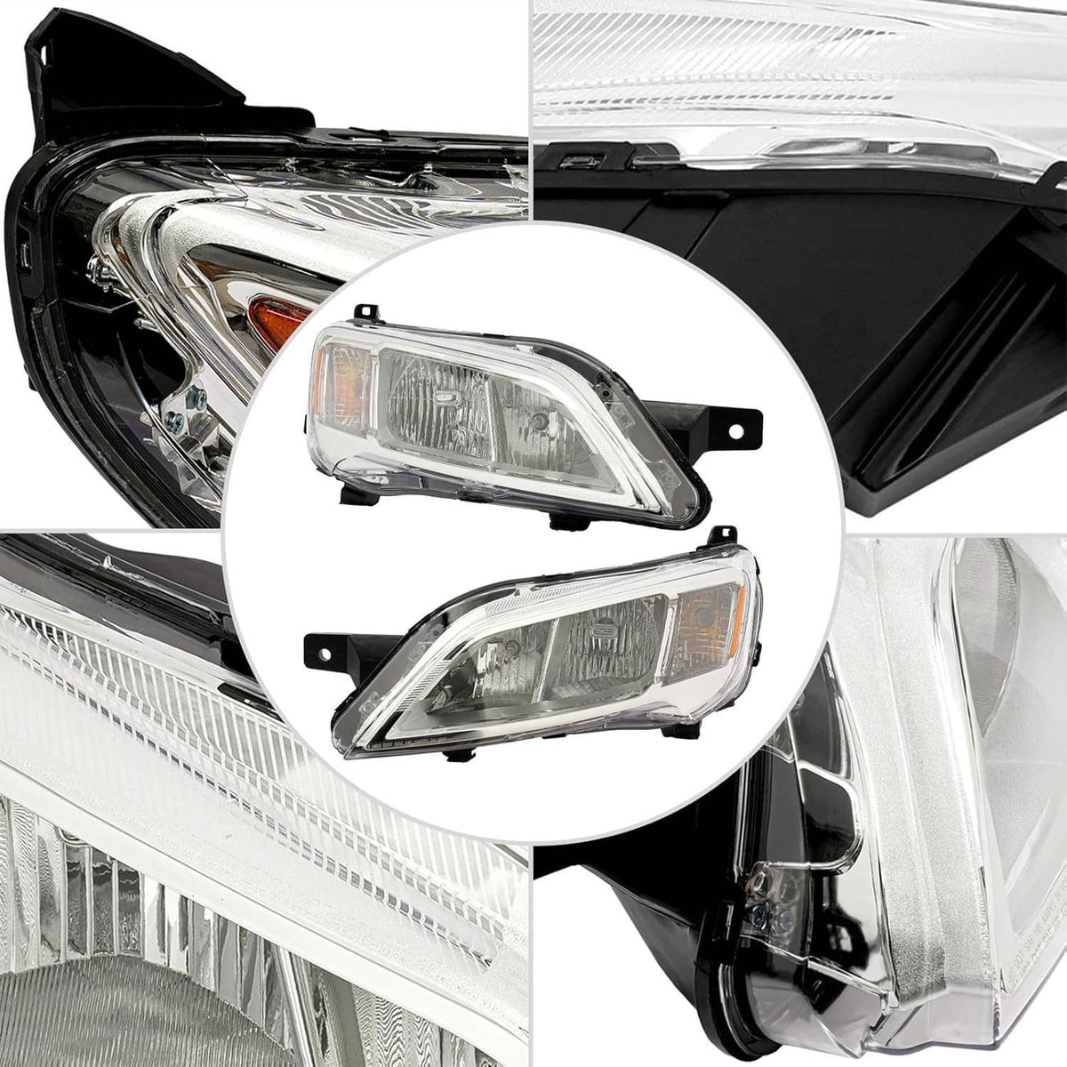Bethesda Industrial Pair Left+Right Halogen Headlights For 2023-2026 Dodge Ram Promaster 1500 2500