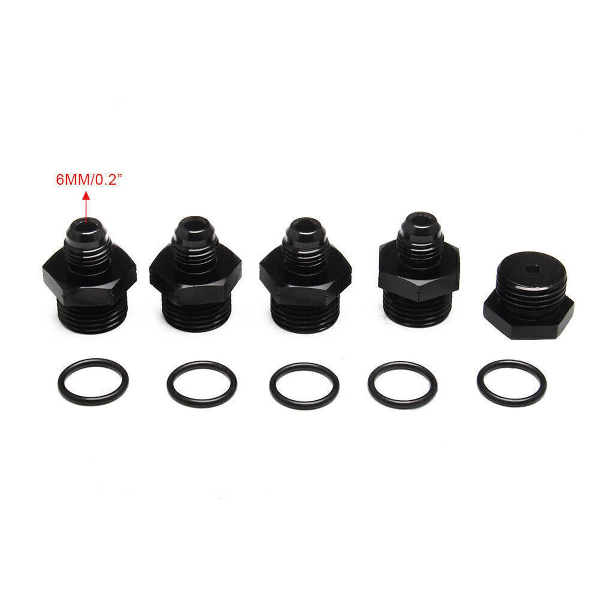 Bethesda Industrial Billet Fuel Rail Kit for LS LS1 LS2 LS3 LS6 Intake Manifold +Hardware Black New