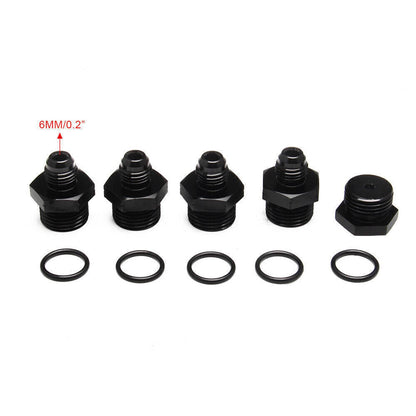 Bethesda Industrial Billet Fuel Rail Kit for LS LS1 LS2 LS3 LS6 Intake Manifold +Hardware Black New