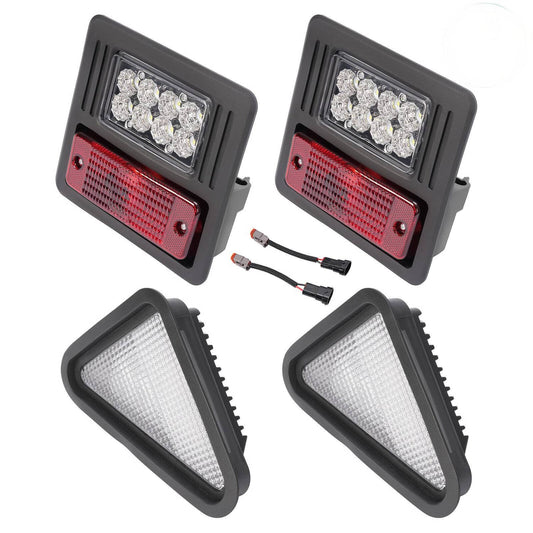 Bethesda Industrial 4x LED Headlight Tail Exterior Light Kit For Bobcat Skid Steer Loader