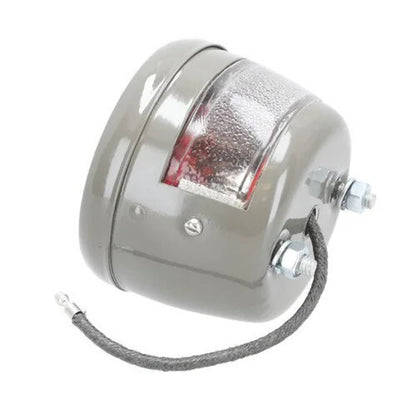 Bethesda Industrial Tail Light Assembly - 6V Taurus Grey Powder Coated Restoration Quality