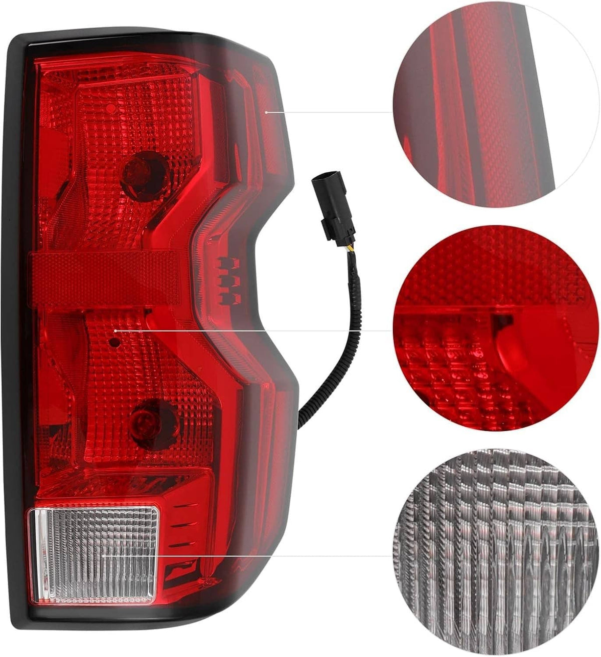 Bethesda Industrial Driver & Passenger Side Halogen Tail Lights w/ Bulb For 2023 2024 Chevy Colorado