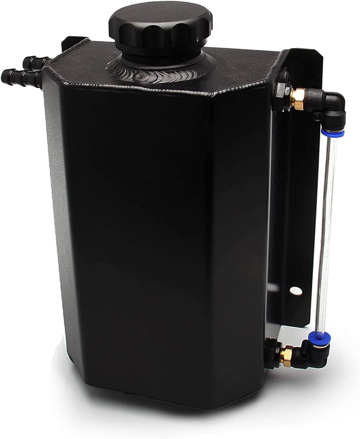 Bethesda Industrial Black 2L Radiator Coolant Overflow Water Bottle Expansion Reservoir Tank +Cap