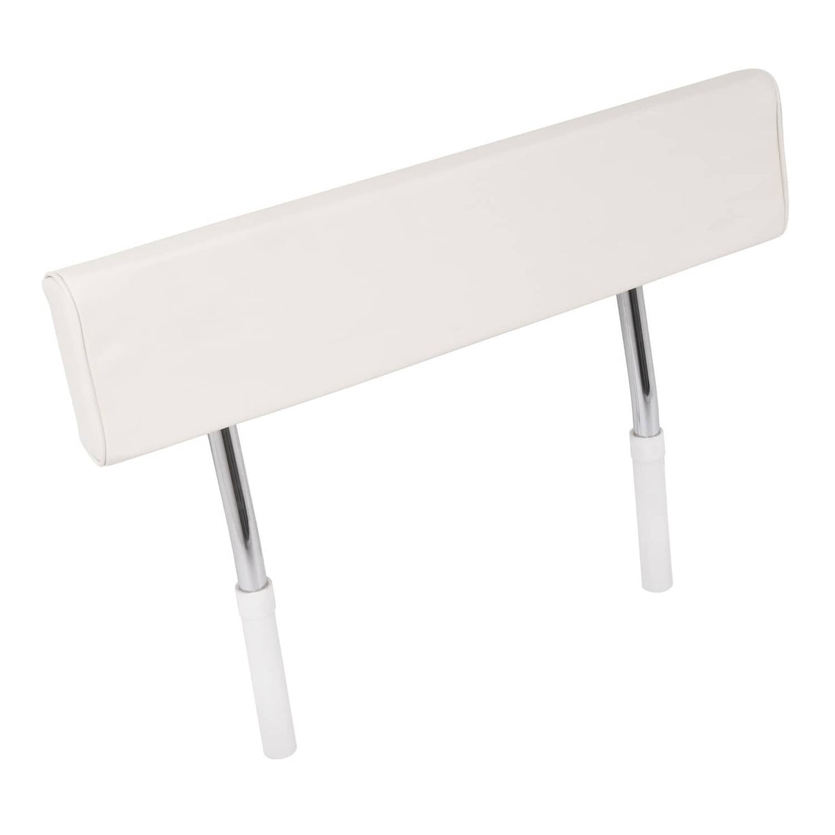 Bethesda Industrial For Universal Boat Seat Backrest W/Folding Arms Leaning Post White + Silvery