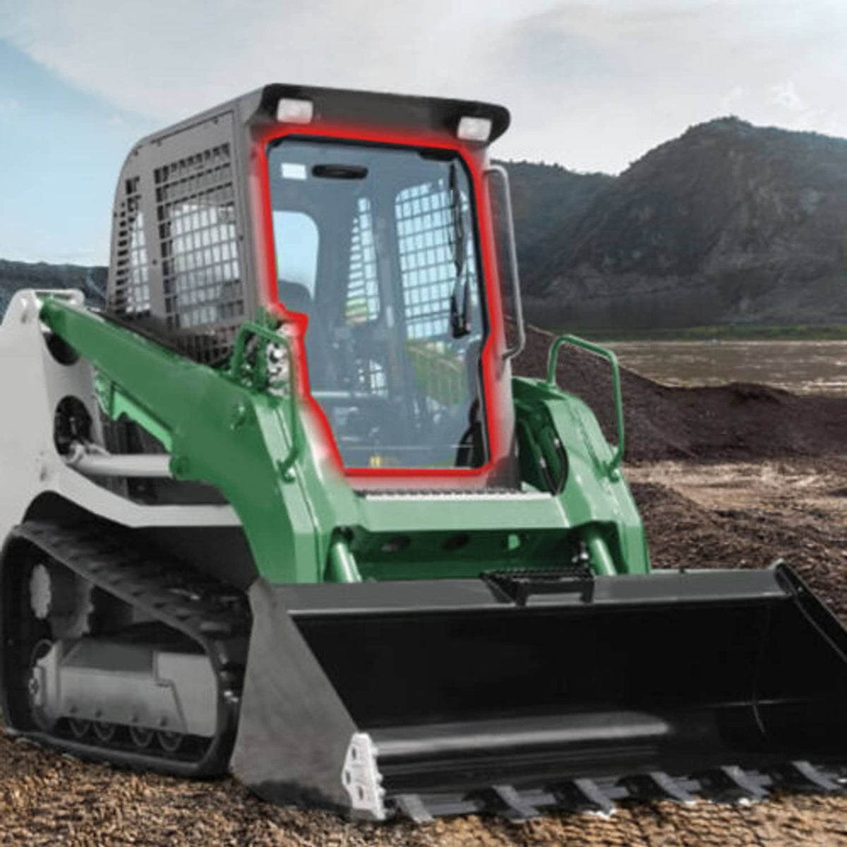 Bethesda Industrial Front Door Window Glass For Skid Steer Takeuchi TL150 TL240 Replace 0880865301