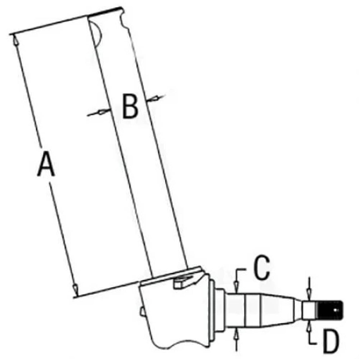 Bethesda Industrial Spindle - Right Hand/Left Hand fits Massey Ferguson 202 203 204 205 189751M92