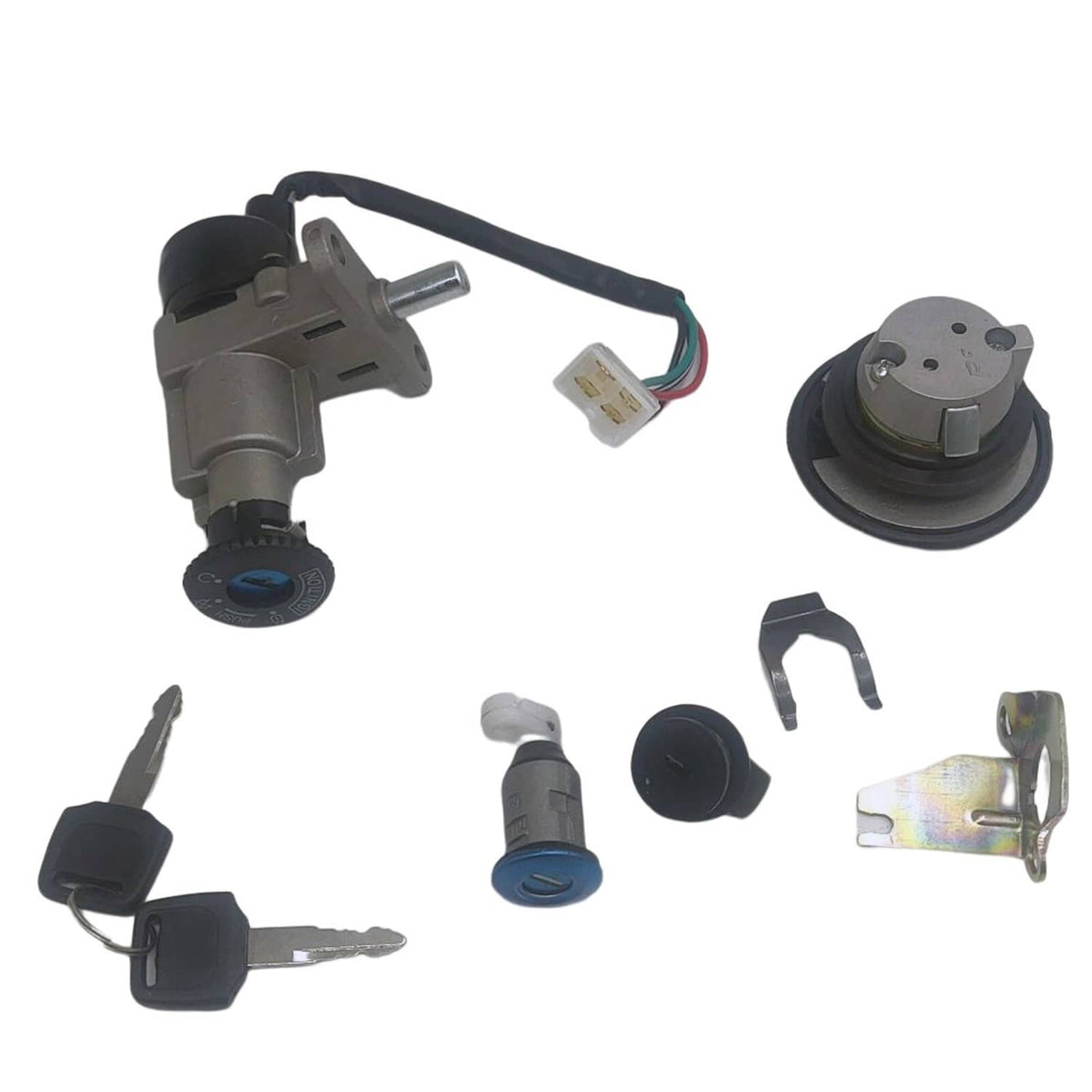 Bethesda Industrial Ignition Switch Fuel Gas cap tank for 50cc 125cc 150cc Scooter Moped  4 Pin