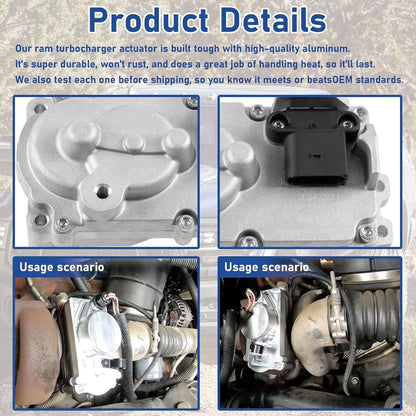Bethesda Industrial Turbo Actuator Set with Calibration For 2013-2018 Dodge Cummins ISB 6.7L HE300VG
