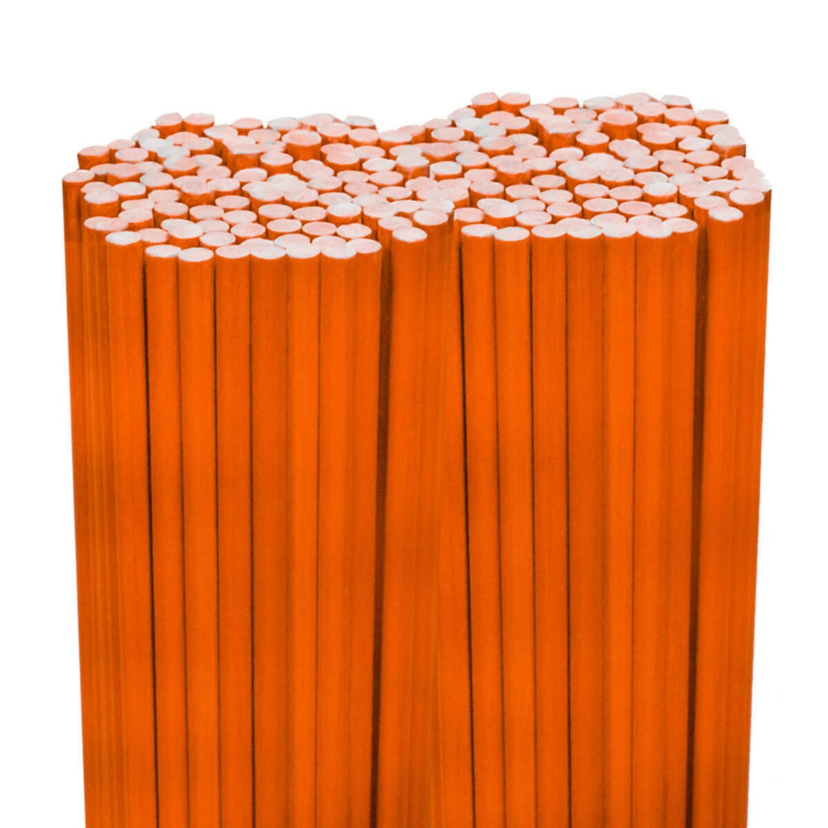 Bethesda Industrial Driveway Markers Snow Stakes 200 Pack of 48 Inch Long Orange Markers