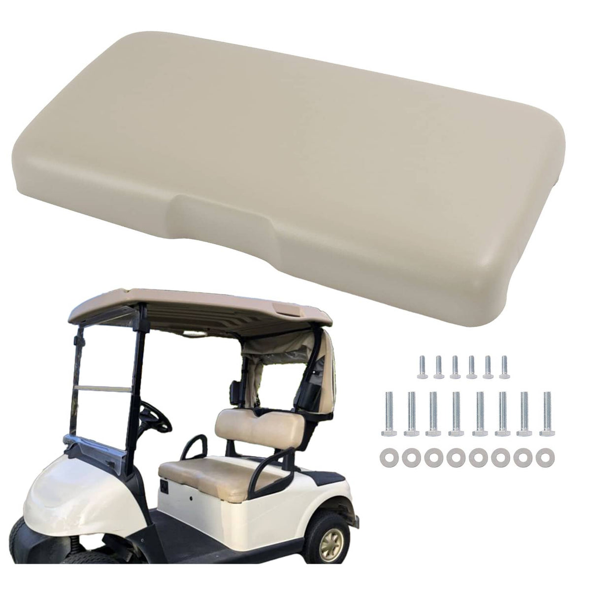 Bethesda Industrial Front Seat Bottom Cushion Assembly Set Golf Cart For EZGO RXV 2008-UP Models