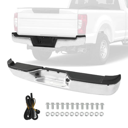 Bethesda Industrial Chrome Steel Rear Step Bumper Assembly for 2005-2011 Dodge Dakota Truck