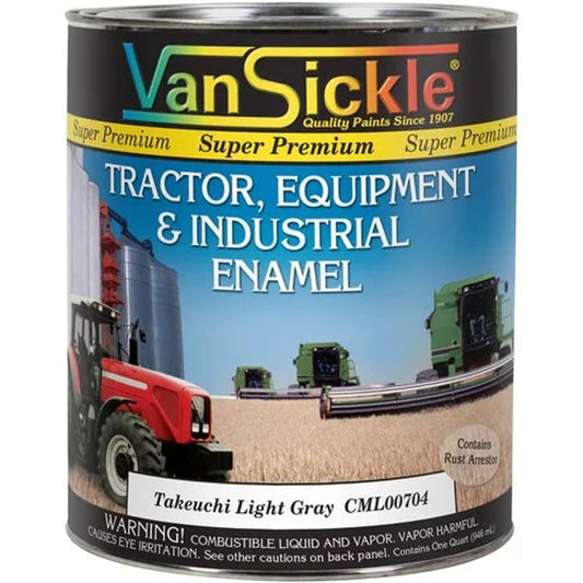 Bethesda Industrial Takeuchi Light Gray - Quart fits Paint, Sealants, Lubricants, Chemicals