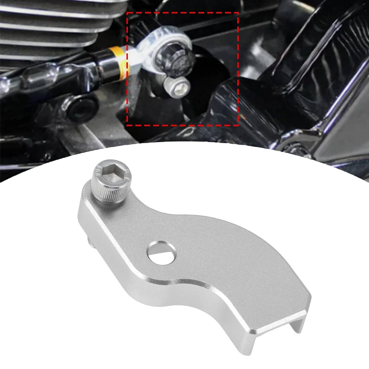 Bethesda Industrial Chrome Gear Shift Neutral Assist Bracket For Harley M8 Softail Touring Bagger