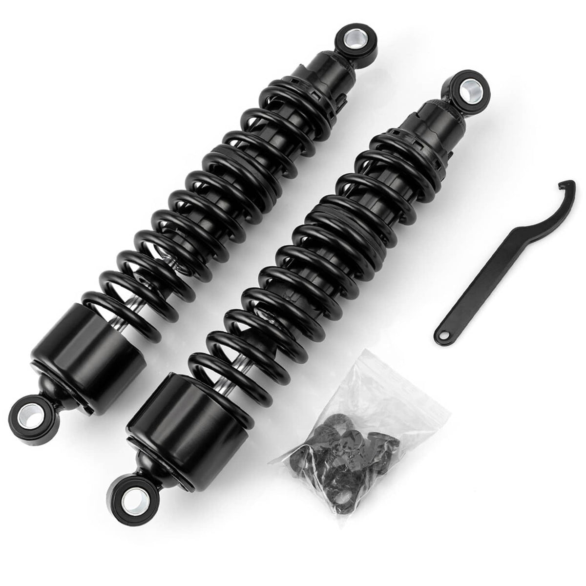 Bethesda Industrial Black 15" Rear Shocks Absorbers Fit for Harley Sportster XL1200 883 48 72 Pair