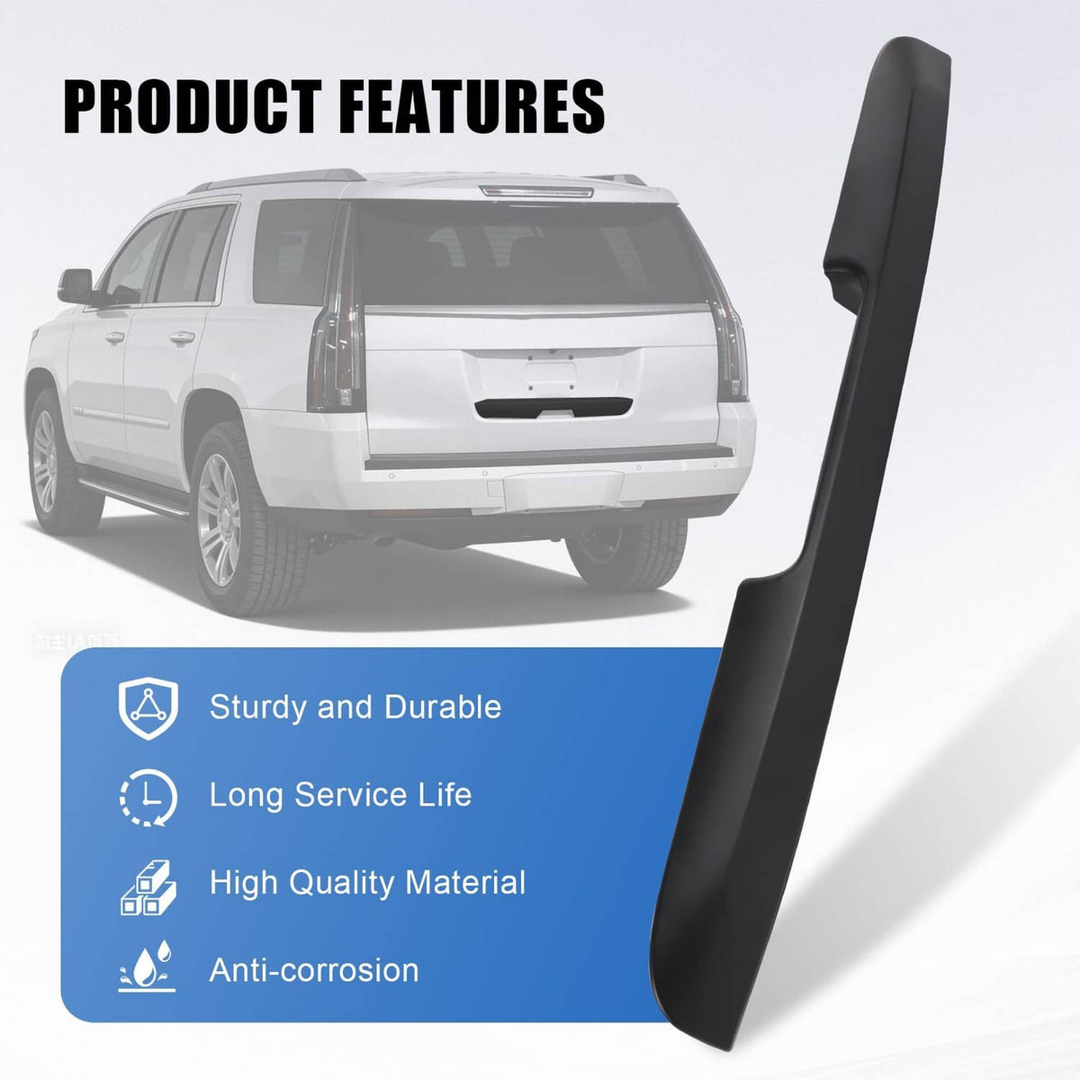 Bethesda Industrial Outside Lift Gate Handle Black For 07-14 Yukon Suburban Tahoe Escalade 25838218
