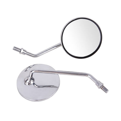 Bethesda Industrial Chrome Motorcycle Classic Round Rearview Side Mirrors 10mm For Honda CB 350 450