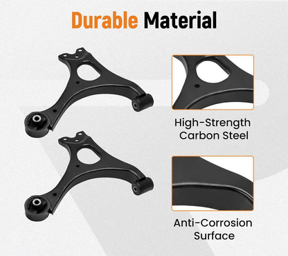 Bethesda Industrial 14Pcs Suspension Kit Front Lower Control Arms for Honda Civic 2006-2011 K620383