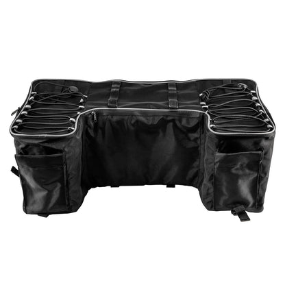 Bethesda Industrial Removable Large ATV Rear Seat Bag Storage Bags Frame Rack Bag w/Cushion Black