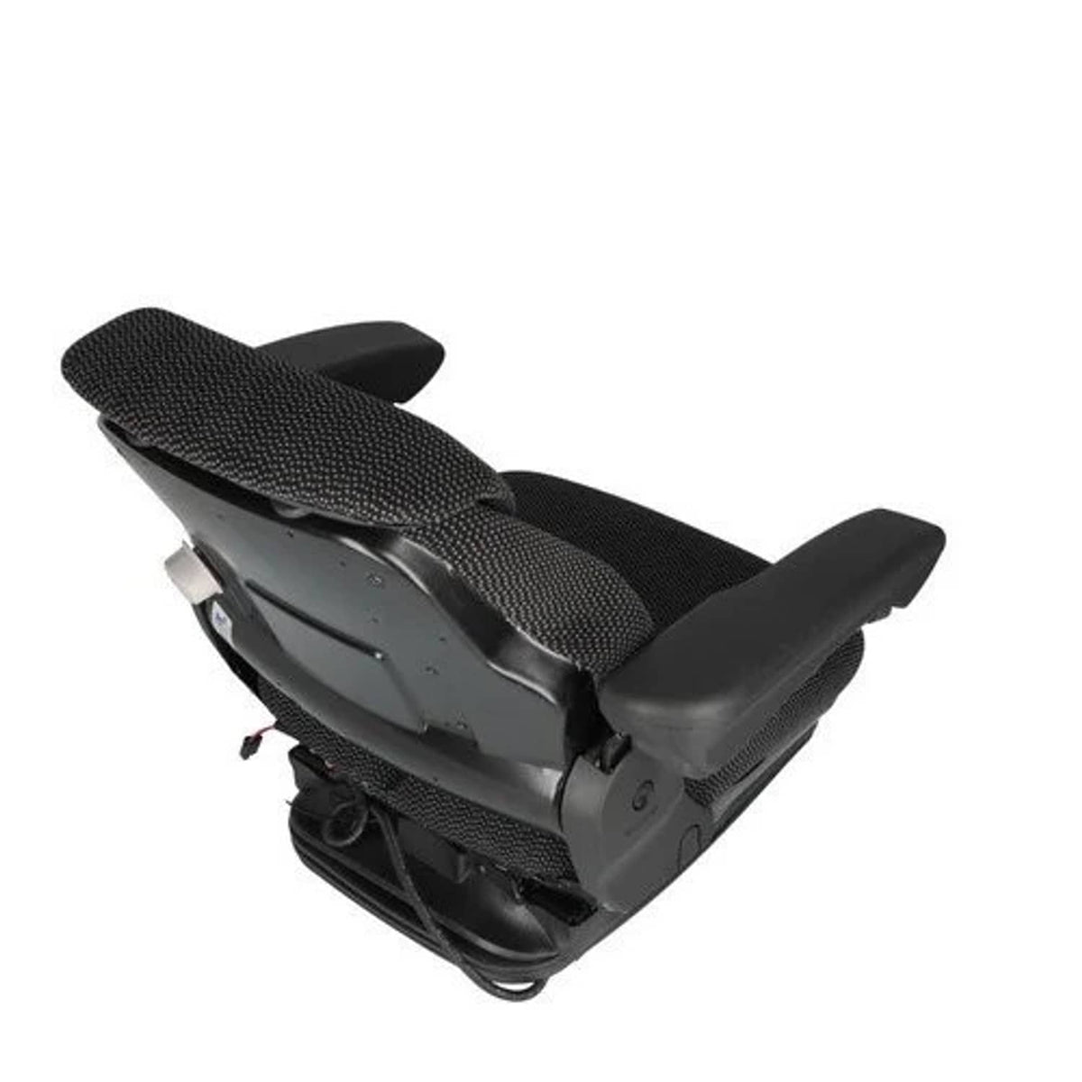 Bethesda Industrial Seat Assembly - Air Suspension Fabric Black/Gray fits John Deere
