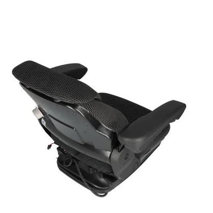 Bethesda Industrial Seat Assembly - Air Suspension Fabric Black/Gray fits John Deere