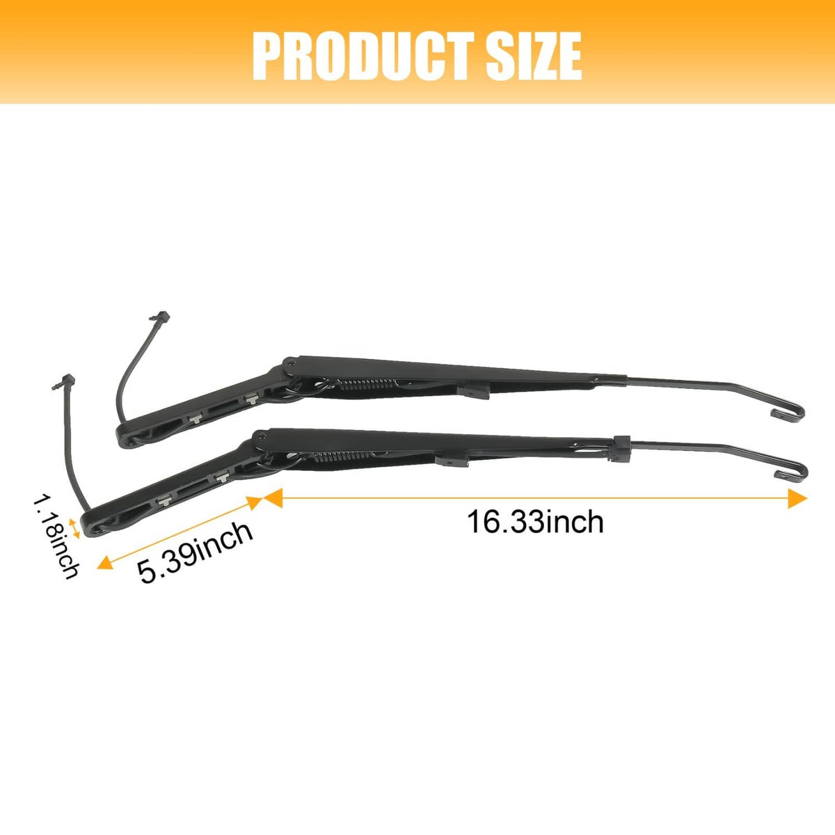 Bethesda Industrial Windshield Wiper Arms Fit 99-07 Chevy Silverado Suburban Tahoe GMC Sierra Yukon