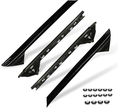 Bethesda Industrial 2 Pairs Left Right Side Windshield A-Pillar Molding Trim for 11-19 Ford Explorer