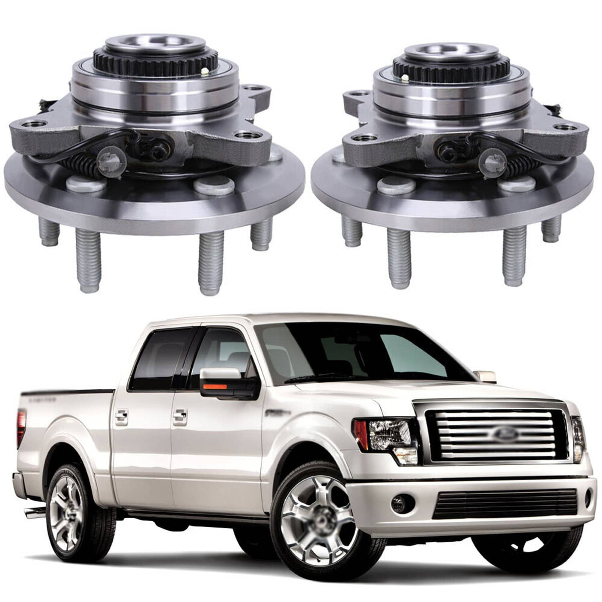 Bethesda Industrial Pair Front Wheel Bearing Hub for 2011-14 Ford F-150 Expedition Navigator 515142