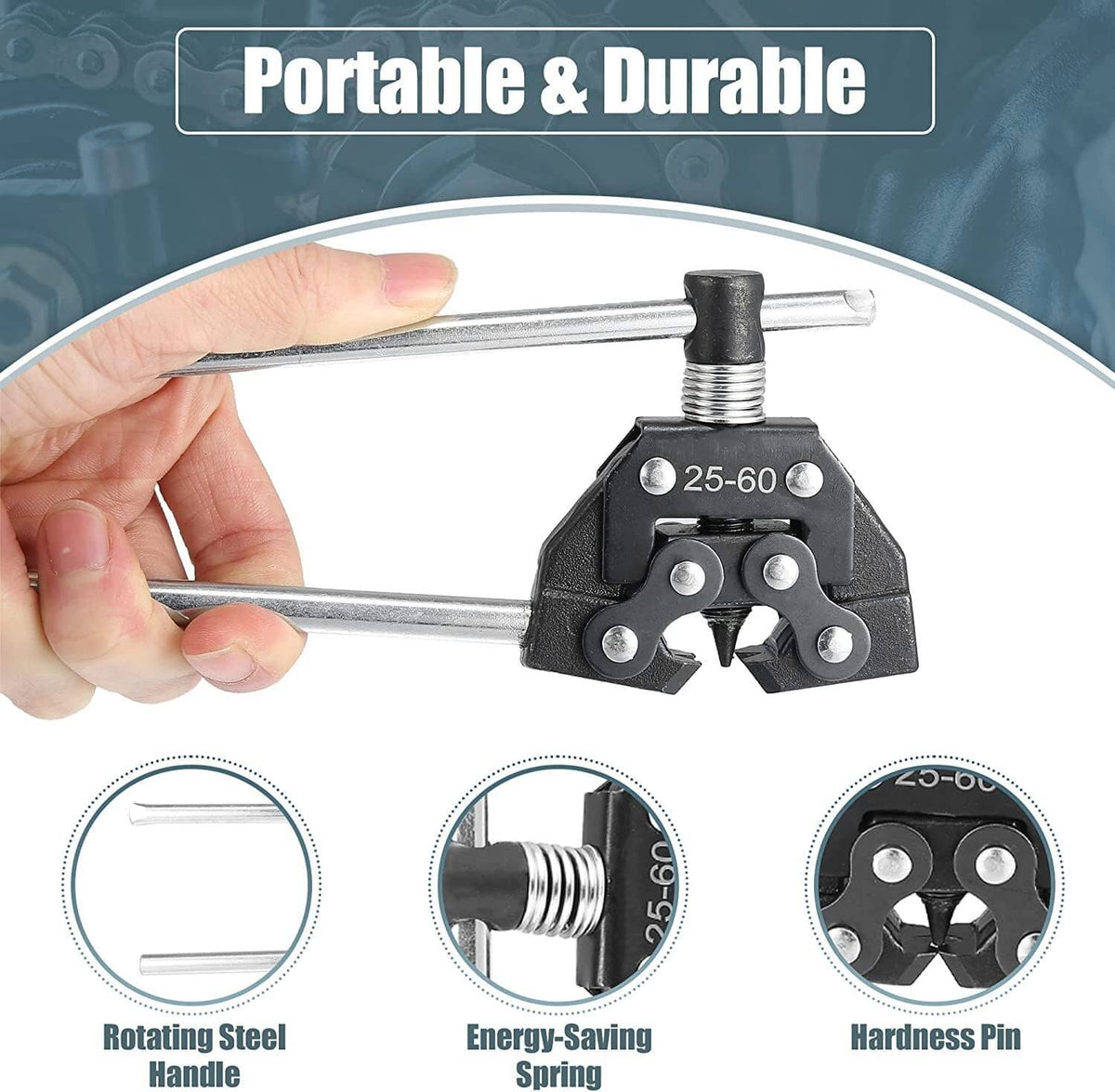 Bethesda Industrial Roller Chain Tools Kit 25-60 Chain Detacher Breaker Cutter Tool For Bike / ATV