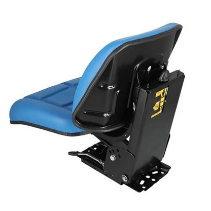 Bethesda Industrial Seat Assembly Trapezoid Backed Vinyl Blue fits Ford 3230 3930 4130 4630 86605775