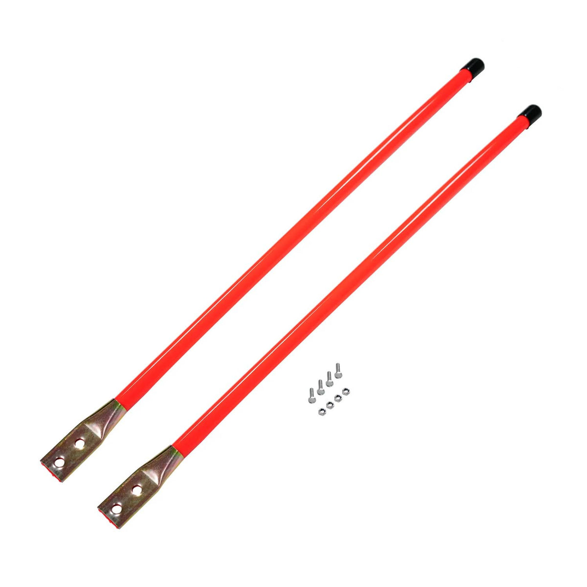 Bethesda Industrial Snow Plow Fluorescent Nylon Orange Guide Kit 3/4" X 28" Bolt-On (Pair)