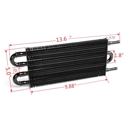 Bethesda Industrial Transmission Oil Cooler+Hose /Mounting Kit 4 Row Radiator Auto-Manual Aluminum