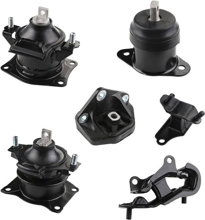 Bethesda Industrial 6PCS Engine Mount & Trans Mounts Kits For 2003-2007 Honda Accord 3.0L Auto Trans
