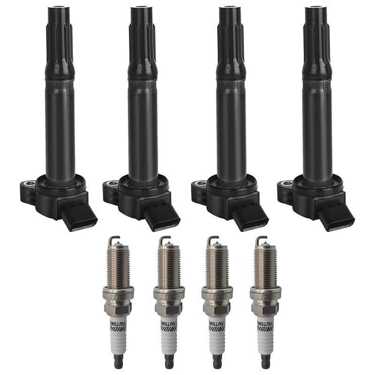 Bethesda Industrial 4PCS Ignition Coil Spark Plug For 09-19 Toyota Camry RAV4 Avalon L4 2.5L UF487
