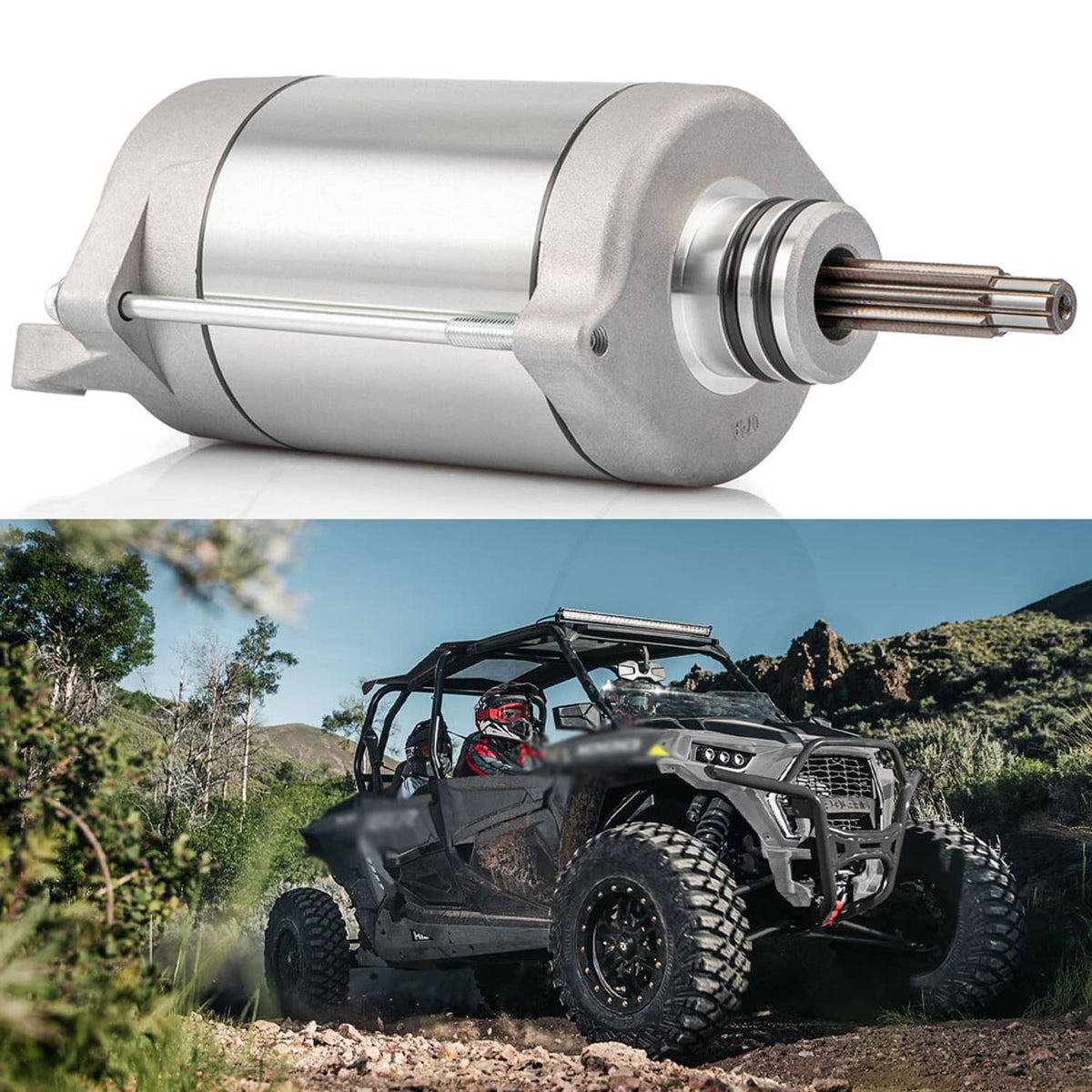 Bethesda Industrial Starter For Polaris Ranger XP 900 2013-2019 Except Diesel Models 4014037 4014548