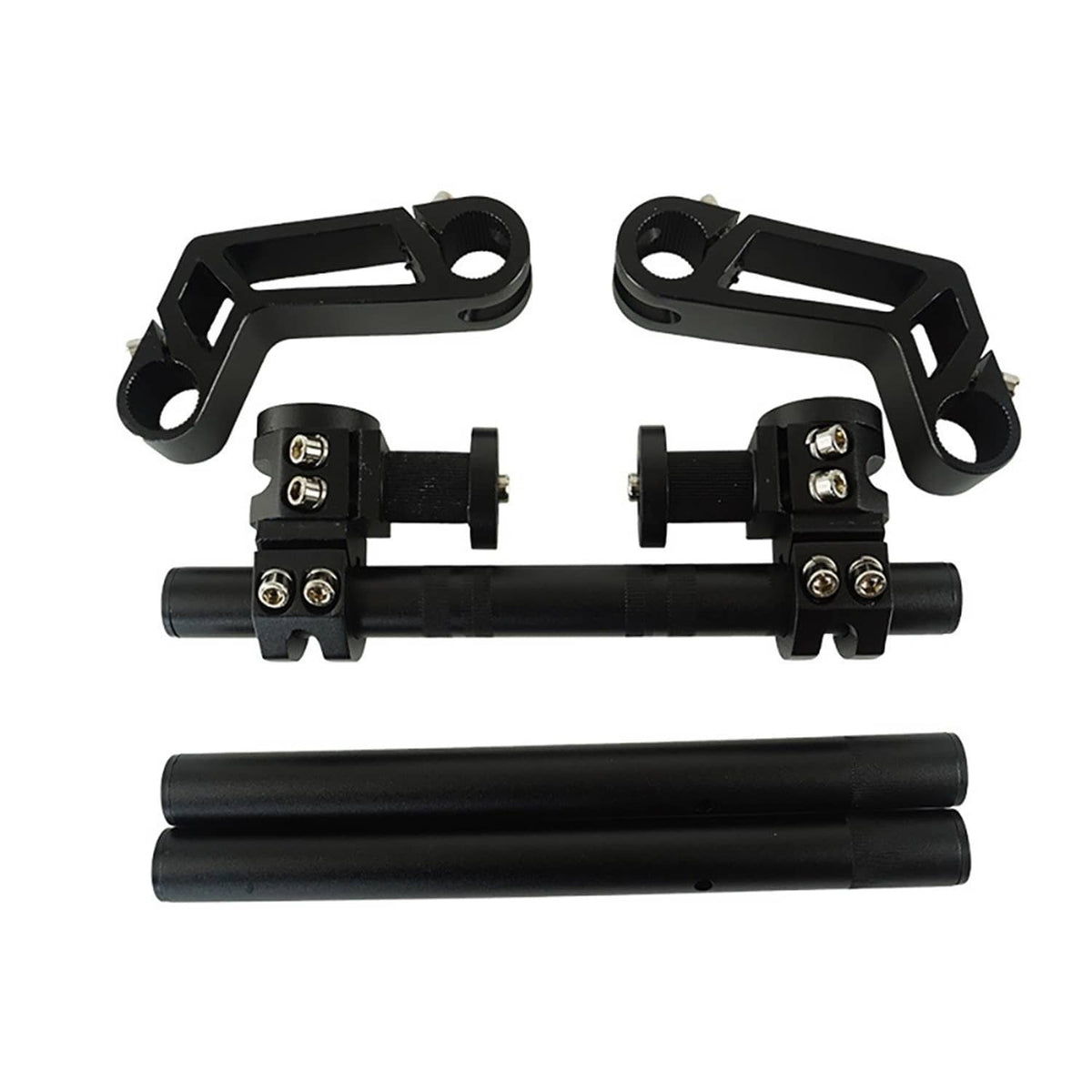 Bethesda Industrial Motorcycle Handlebar 7/8" 22mm Adjustable Steering Removable Handle Bar (BLACK)