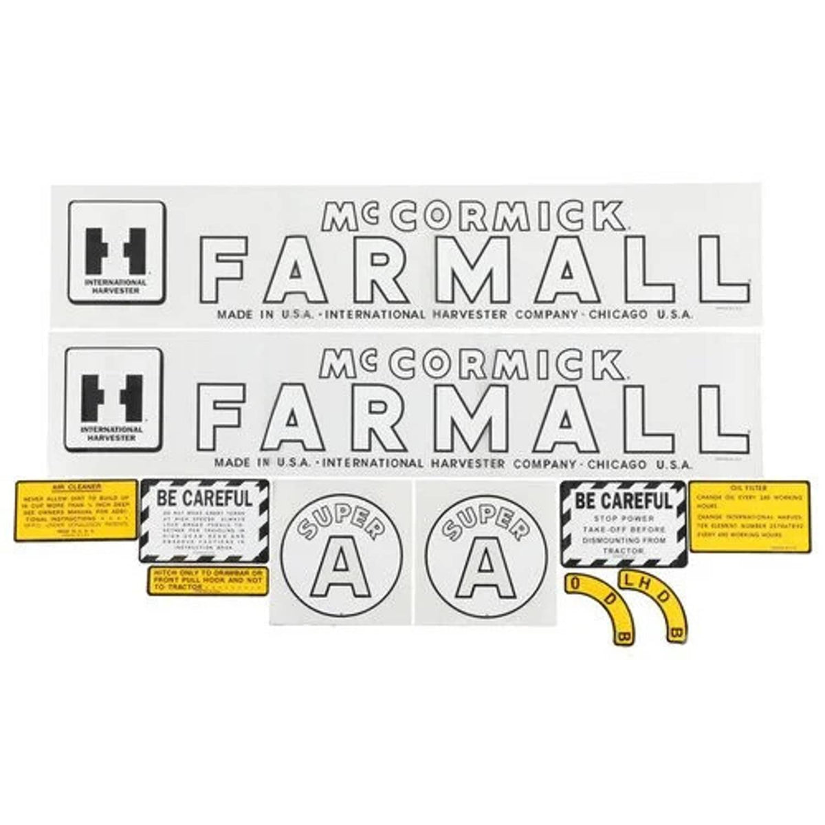 Bethesda Industrial Decal Set Super A Mylar fits International Super A