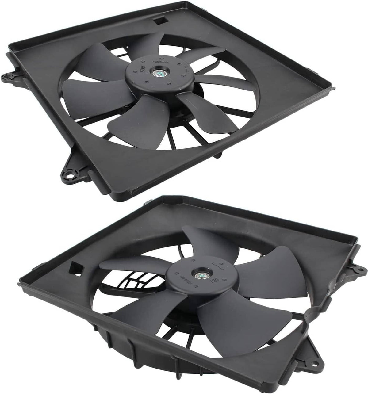 Bethesda Industrial 2PCS AC Condenser Radiator Cooling Motor Fan For 2013-2017 Honda Accord Touring