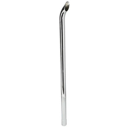 Bethesda Industrial Exhaust Stack - 2" x 48" Curved Chrome