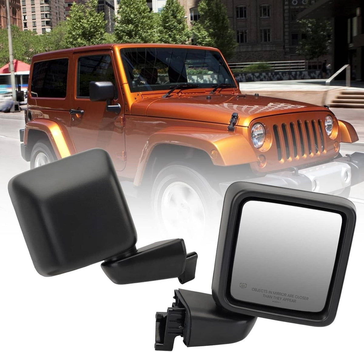Bethesda Industrial Power Heated Rear View Mirror Passenger For Jeep Wrangler 18-24 &Gladiator 20-24