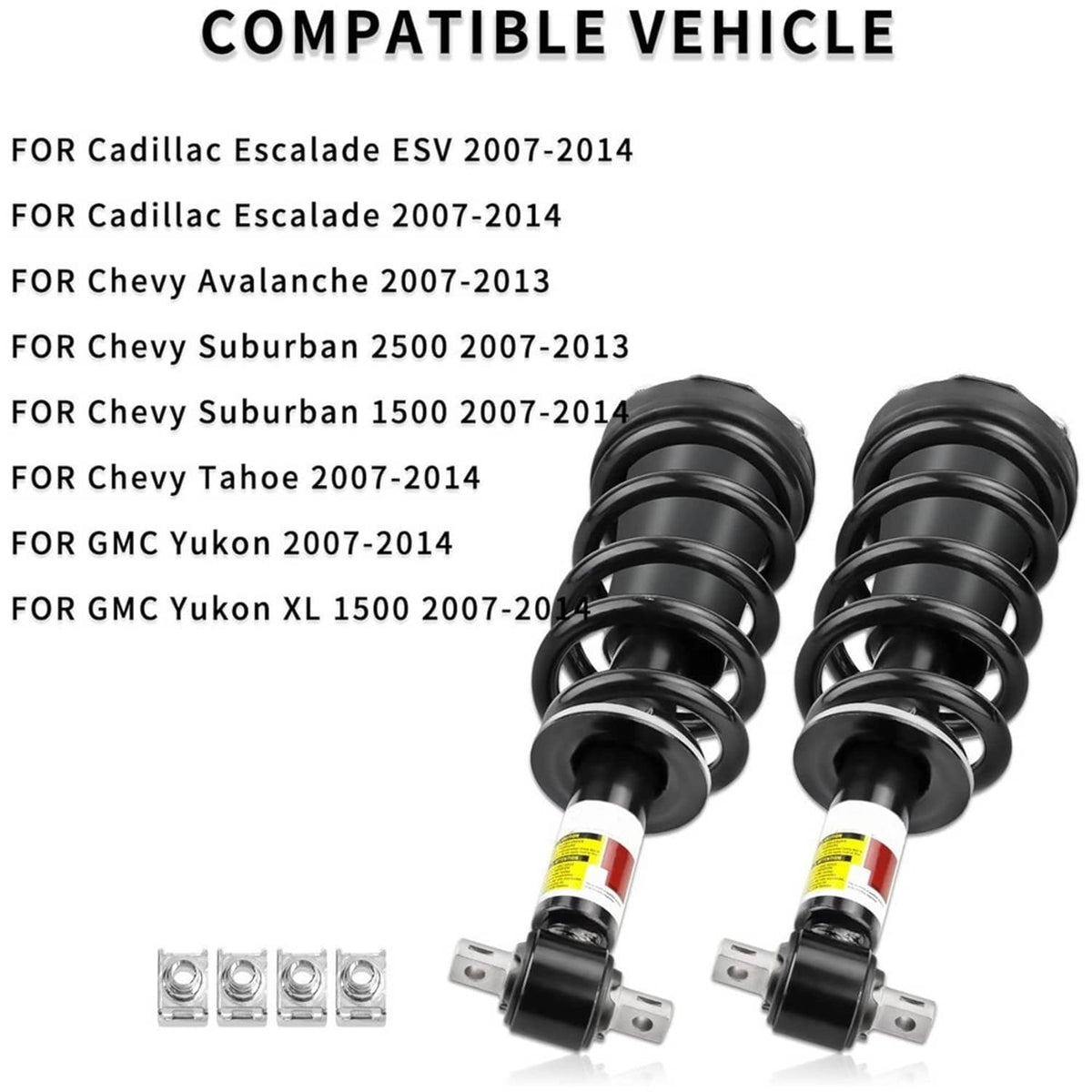Bethesda Industrial 4Pcs Front Rear Shock Struts w/Magneride For 2007-2014 Cadillac Chevrolet GMC